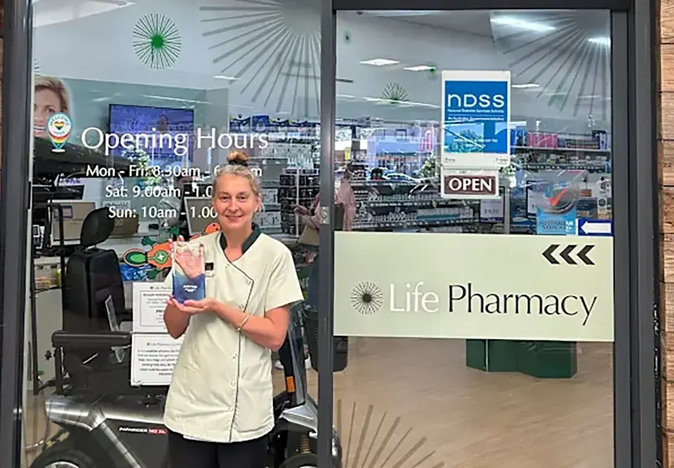 Judith Kopp from Life Pharmacy Forbes was recognised at the industry's retail excellence awards.